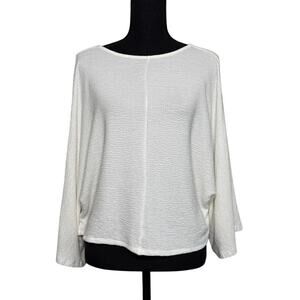 Maeve by Anthropologie White Dolman Top | Small